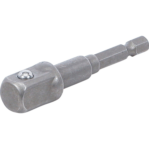 BGS 9685-3 Adapter für Bohrmaschinen | Antrieb Außensechskant 6,3 mm (1/4") / Abtrieb Außenvierkant 12,5 mm (1/2")