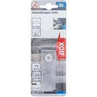 BGS Diy 97976 Hakenklingen-Satz | 19 mm | 5-tlg.