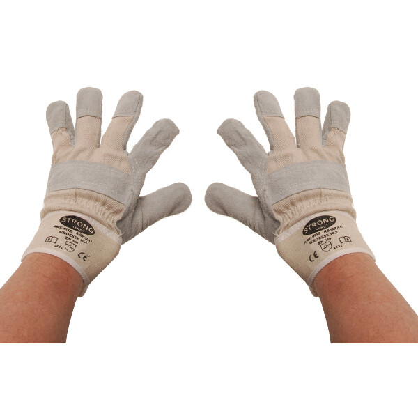 BGS 9957 Arbeitshandschuhe | Leder | Größe 10,5