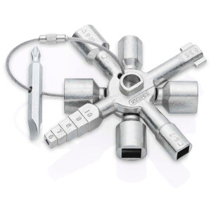 KNIPEX 00 11 01 TwinKey® Schaltschrankschlüssel...