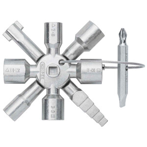 KNIPEX 00 11 01 TwinKey® Schaltschrankschlüssel 92 mm