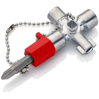 KNIPEX 00 11 02 Schaltschrankschlüssel der Standard Schaltschrankschlüssel 44 mm