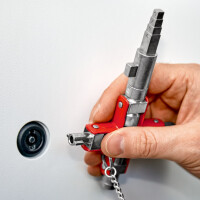 KNIPEX 00 11 06 V01 Universal-Schlüssel "Bau" der Standard Schaltschrankschlüssel 96 mm