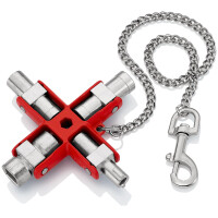 KNIPEX 00 11 06 Universal-Schlüssel der Standard Schaltschrankschlüssel 96 mm