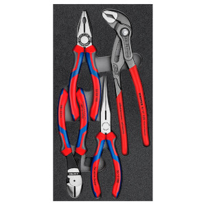 KNIPEX 00 20 01 V15 Zangen-Set in Schaumstoffeinlage...