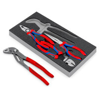 KNIPEX 00 20 01 V15 Zangen-Set in Schaumstoffeinlage 4-teilig