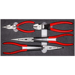 KNIPEX 00 20 01 V16 Zangen-Set in Schaumstoffeinlage...
