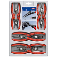 KNIPEX 00 20 04 SB Präzisions-Sicherungsringzangen-Set 8-teilig