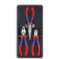 KNIPEX 00 20 11 Montage-Paket 1 x 03 02 180, 1 x 26 12 200, 1 x 70 02 160