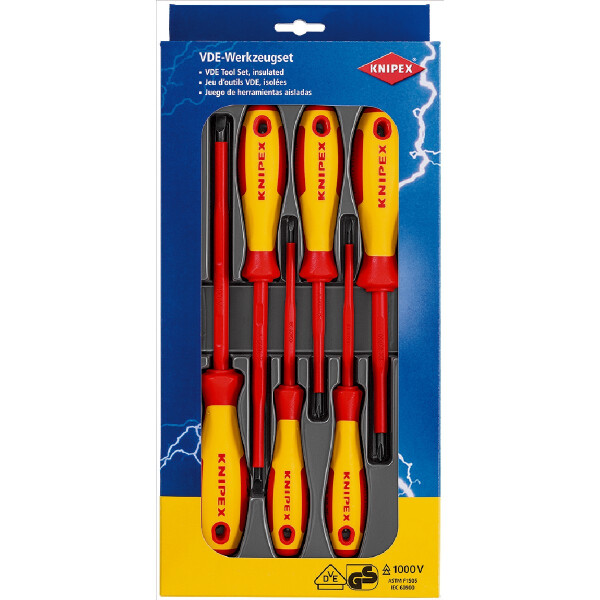 KNIPEX 00 20 12 V01 Schraubendreher-Paket 6-teilig
