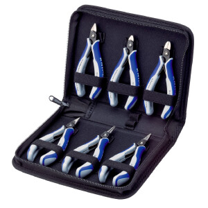 KNIPEX 00 20 16 P Elektronikzangen-Set mit Werkzeugen...