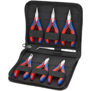 KNIPEX 00 20 16 Elektronikzangen-Set mit Werkzeugen...