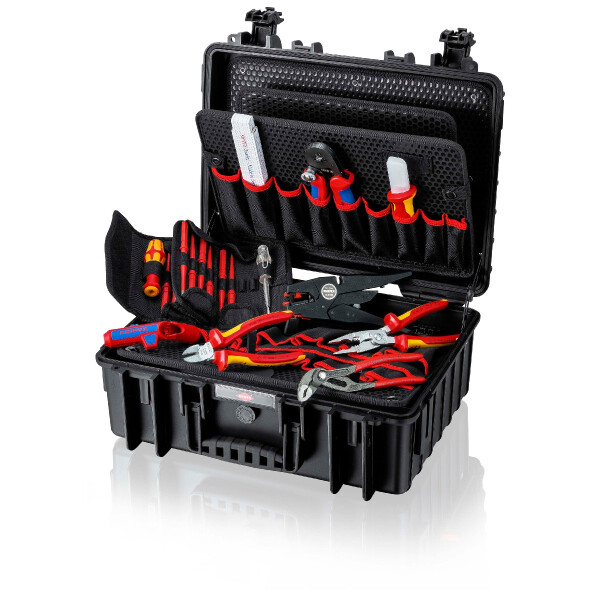 KNIPEX 00 21 35 Werkzeugkoffer "Robust23" Elektro 25-teilig 370 mm