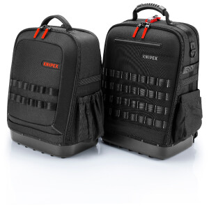 KNIPEX 00 21 51 HK S Modular X15 Sanitär-Starter Kompakter Werkzeugrucksack 24-teilig 485 mm