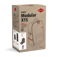 KNIPEX 00 21 51 HK S Modular X15 Sanitär-Starter Kompakter Werkzeugrucksack 24-teilig 485 mm