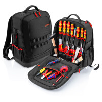 KNIPEX 00 21 51 HL S Modular X15 Elektro-Starter Kompakter Werkzeugrucksack 27-teilig 485 mm