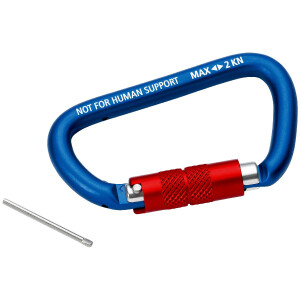 KNIPEX 00 50 03 T BK Materialkarabiner 2 Stück 82 mm