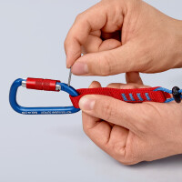 KNIPEX 00 50 03 T BK Materialkarabiner 2 Stück 82 mm