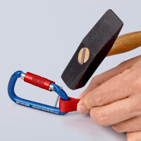 KNIPEX 00 50 03 T BK Materialkarabiner 2 Stück 82 mm