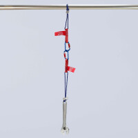KNIPEX 00 50 13 T BK Adapterschlaufen mit fixiertem Materialkarabiner Zur Werkzeug-Absturzsicherung 186 mm