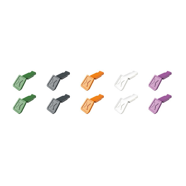 KNIPEX 00 61 10 C V02 ColorCode Clips Farbmischung 2 (10 Stück)