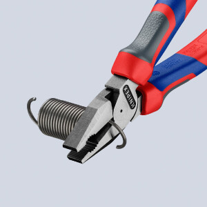 KNIPEX 02 02 180 Kraft-Kombizange mit Comfort-Griffen schwarz atramentiert 180 mm