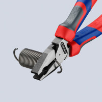 KNIPEX 02 02 180 Kraft-Kombizange mit Comfort-Griffen schwarz atramentiert 180 mm