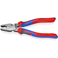 KNIPEX 02 02 200 Kraft-Kombizange mit Comfort-Griffen schwarz atramentiert 200 mm