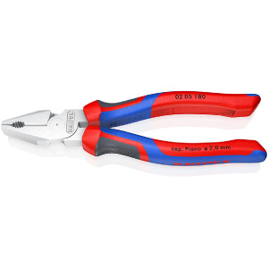 KNIPEX 02 05 180 Kraft-Kombizange mit Comfort-Griffen...
