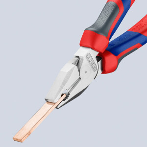 KNIPEX 02 05 180 Kraft-Kombizange mit Comfort-Griffen verchromt 180 mm