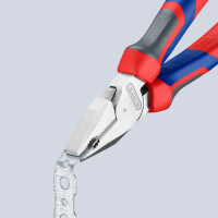 KNIPEX 02 05 180 Kraft-Kombizange mit Comfort-Griffen verchromt 180 mm