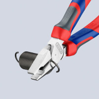 KNIPEX 02 05 180 Kraft-Kombizange mit Comfort-Griffen verchromt 180 mm