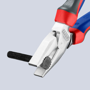 KNIPEX 02 05 200 Kraft-Kombizange mit Comfort-Griffen verchromt 200 mm