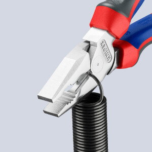 KNIPEX 02 05 200 Kraft-Kombizange mit Comfort-Griffen verchromt 200 mm