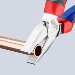 KNIPEX 02 05 200 Kraft-Kombizange mit Comfort-Griffen verchromt 200 mm