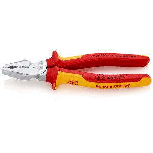 KNIPEX 02 06 200 Kraft-Kombizange isoliert mit...