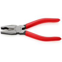 KNIPEX 03 01 160 Kombizange mit Kunststoff überzogen schwarz atramentiert 160 mm