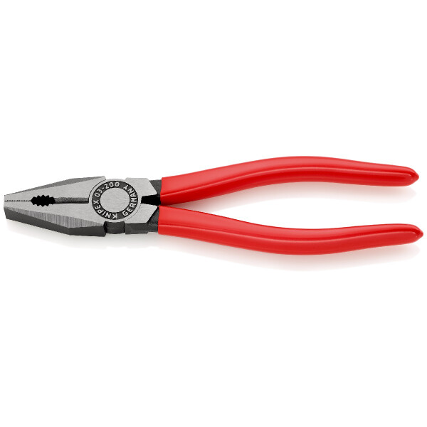KNIPEX 03 01 200 EAN Kombizange mit Kunststoff überzogen schwarz atramentiert 200 mm