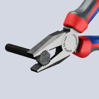 KNIPEX 03 02 160 SB Kombizange mit Comfort-Griffen schwarz atramentiert 160 mm