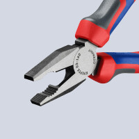 KNIPEX 03 02 160 SB Kombizange mit Comfort-Griffen schwarz atramentiert 160 mm
