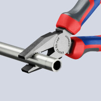 KNIPEX 03 02 160 SB Kombizange mit Comfort-Griffen schwarz atramentiert 160 mm
