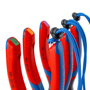 KNIPEX 03 02 180 Kombizange mit Comfort-Griffen schwarz atramentiert 180 mm