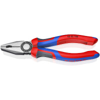 KNIPEX 03 02 180 Kombizange mit Comfort-Griffen schwarz atramentiert 180 mm