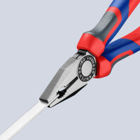 KNIPEX 03 02 180 Kombizange mit Comfort-Griffen schwarz atramentiert 180 mm