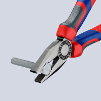 KNIPEX 03 02 180 Kombizange mit Comfort-Griffen schwarz atramentiert 180 mm