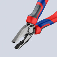 KNIPEX 03 02 180 Kombizange mit Comfort-Griffen schwarz atramentiert 180 mm