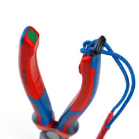 KNIPEX 03 02 180 Kombizange mit Comfort-Griffen schwarz atramentiert 180 mm