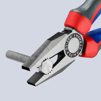 KNIPEX 03 02 200 SB Kombizange mit Comfort-Griffen schwarz atramentiert 200 mm
