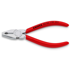 KNIPEX 03 03 110 Mini-Kombizange mit Kunststoff...