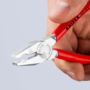 KNIPEX 03 03 110 Mini-Kombizange mit Kunststoff...